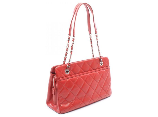 Borsa Tote Chanel Matelassé Rosso - vista 2