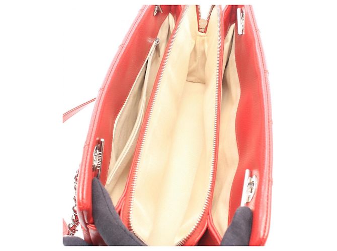 Borsa Tote Chanel Matelassé Rosso - vista 3