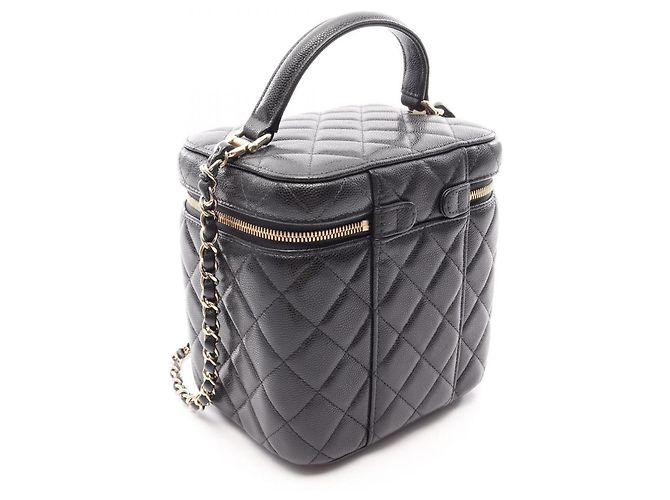 Chanel Matelassé Vanity Bag Schwarz - Ansicht 2