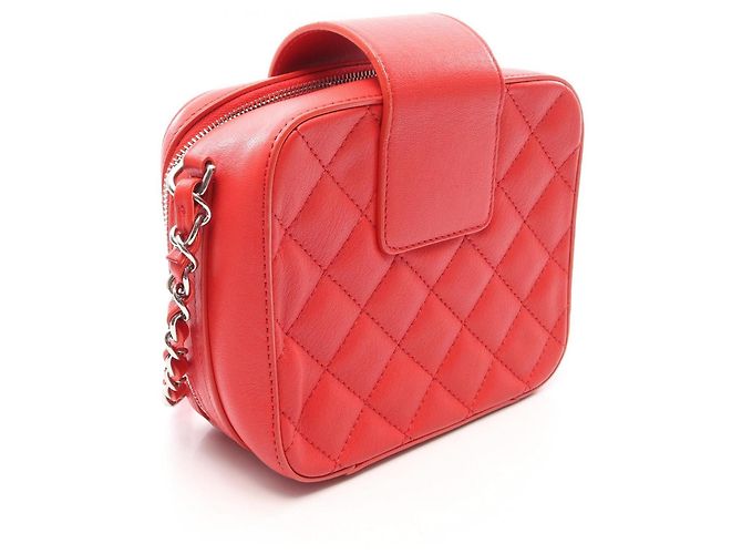Borsa Chanel Matelassé Half Coco Camera Bag Rosso - vista 2