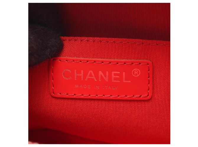 Borsa Chanel Matelassé Half Coco Camera Bag Rosso - vista 4