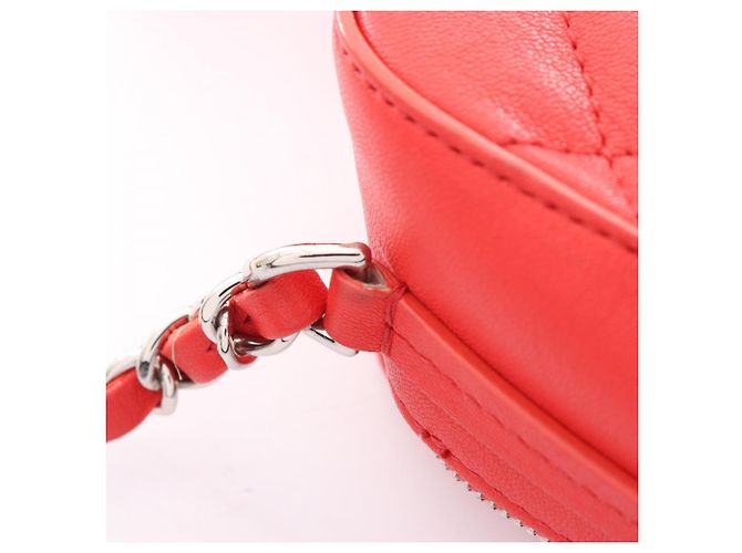 Borsa Chanel Matelassé Half Coco Camera Bag Rosso - vista 7