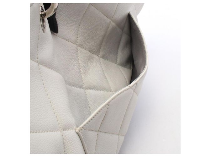 Chanel Matelassé Large Coco Mark Tote Bag Weiß - Ansicht 10