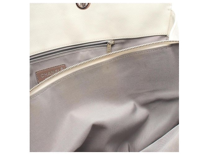 Chanel Matelassé Large Coco Mark Tote Bag Weiß - Ansicht 7