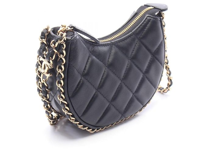 Borsa Hobo Small Matelassé Chanel Nero - vista 2
