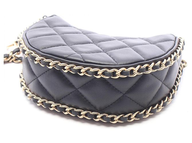 Borsa Hobo Small Matelassé Chanel Nero - vista 6
