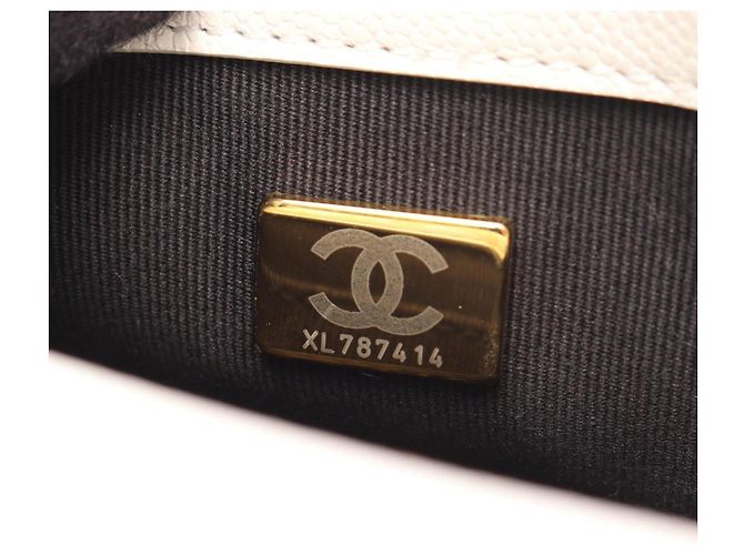 Borsa a tracolla Mini Flap Chanel Matelassé Bianco - Ansicht 5