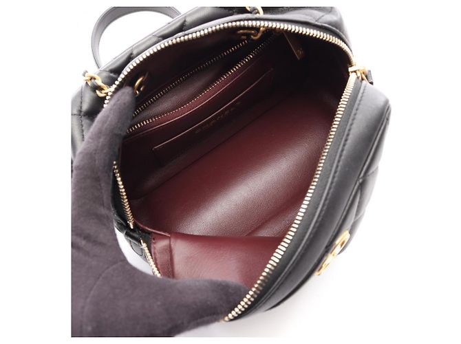 Borsa Mini Bowling Chanel Matelassé Nero - vista 3