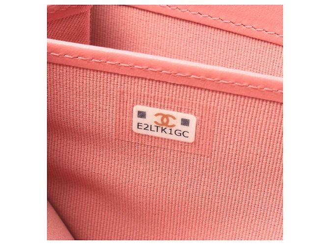 Cartera larga redonda Chanel Matelassé Rosa - vista 5