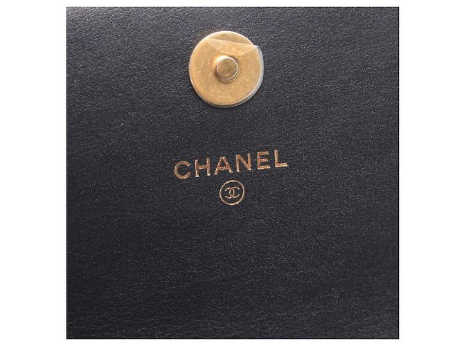 Borsa a tracolla Chanel Matelassé Logo Nero - vista 4