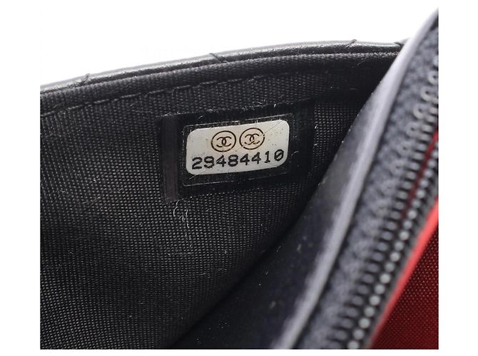 Borsa a tracolla Chanel Matelassé Logo Nero - vista 5
