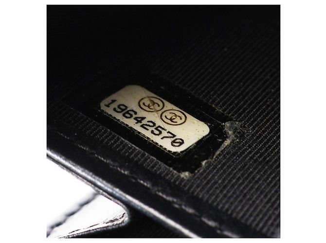 Cartera larga redonda Chanel Matelassé Glitter Negro - vista 5