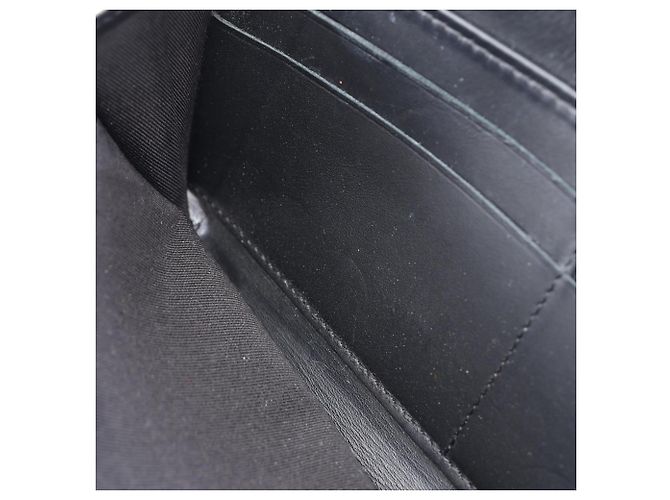 Cartera larga redonda Chanel Matelassé Glitter Negro - vista 8