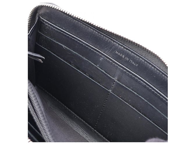 Cartera larga redonda Chanel Matelassé Glitter Negro - vista 9