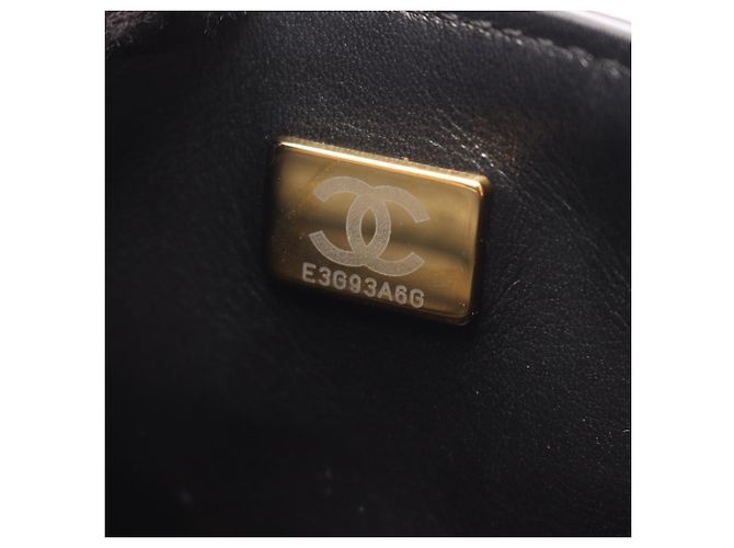 Borsa Chanel Mini Flap - Pelle Nera Nero - vista 5