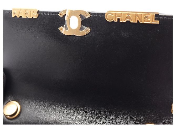 Borsa Chanel Mini Flap - Pelle Nera Nero - vista 8