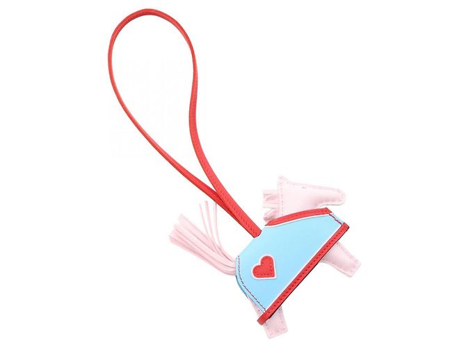 Hermès Hermes Rodeo PM Charm Rosa Rosso Blu Blu chiaro - vista 2