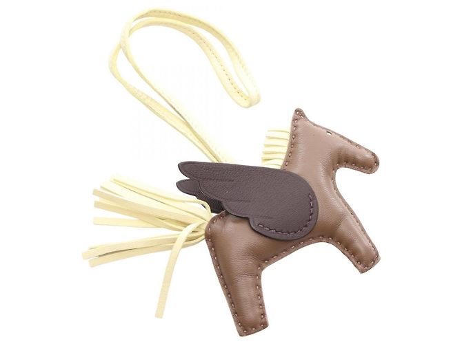 Hermès Hermes Rodeo Pegasus PM Handbag Charm Marrone Giallo Taupe - vista 2