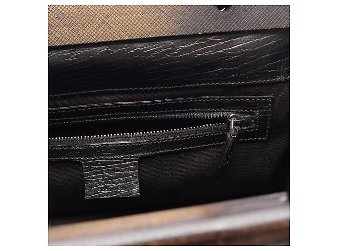 Sac à main Gucci GG Canvas Noir - vue 5