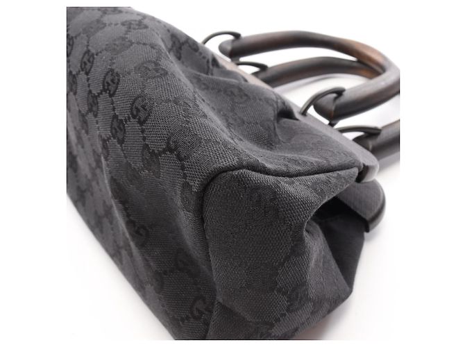 Sac à main Gucci GG Canvas Noir - vue 6
