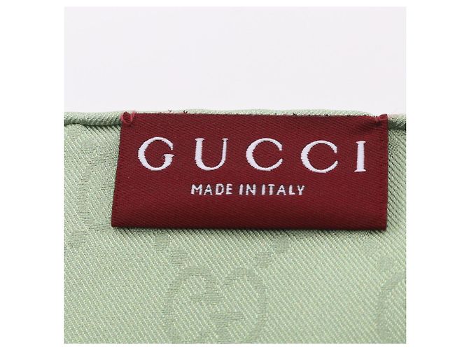 Gucci x Yuko Higuchi Seidentuch mit GG-Muster Mehrfarben Grün - Ansicht 2