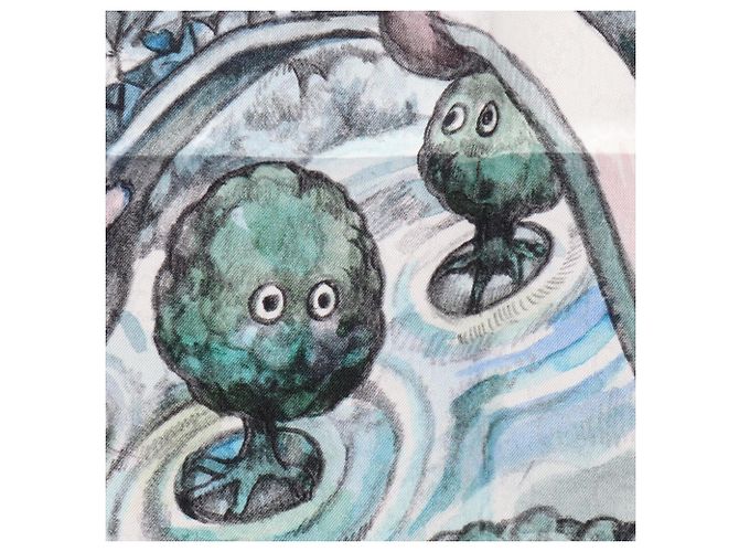 Gucci x Yuko Higuchi Seidentuch mit GG-Muster Mehrfarben Grün - Ansicht 5