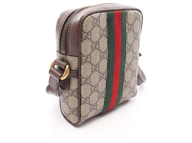 Gucci Ophidia GG Supreme Schultertasche Braun Mehrfarben Beige - Ansicht 2
