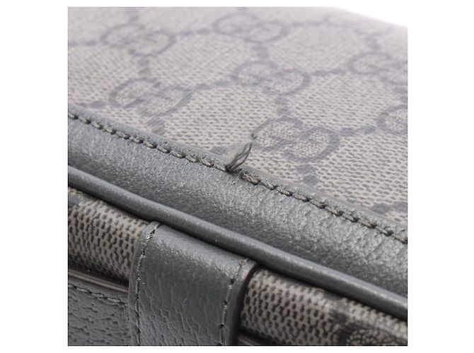 Bolso de hombro Gucci Ophidia Super Mini GG Supreme Castaño Negro - vista 5