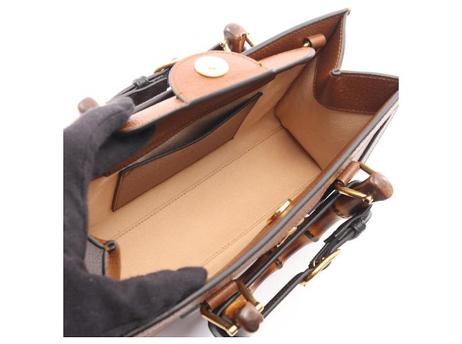 Borsa a mano 2-Way Gucci Diana Small Marrone - vista 3