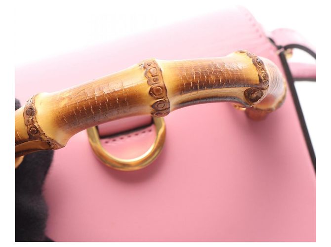 Borsa Gucci Bamboo 2-Way Rosa - vista 6
