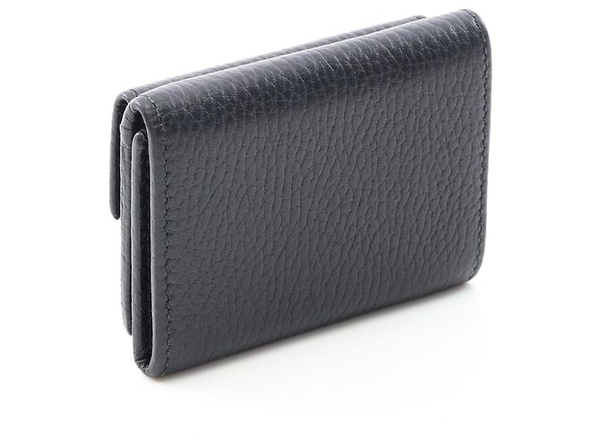 Cartera Gucci Petite Marmont Tri-fold Negro - vista 2
