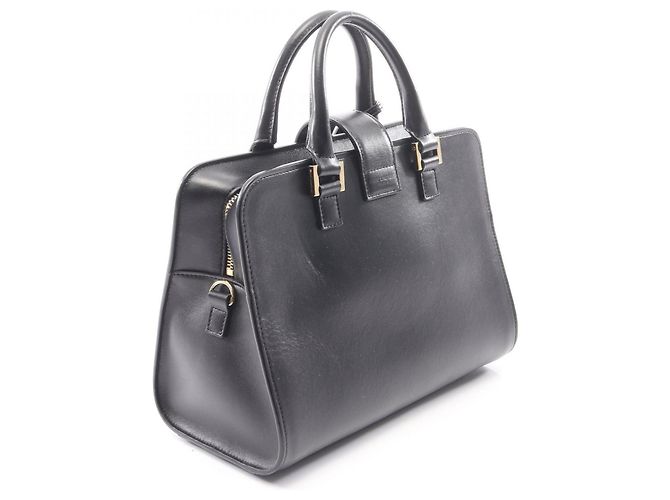 Borsa Yves Saint Laurent Baby Monogram Cabas Nero - vista 2