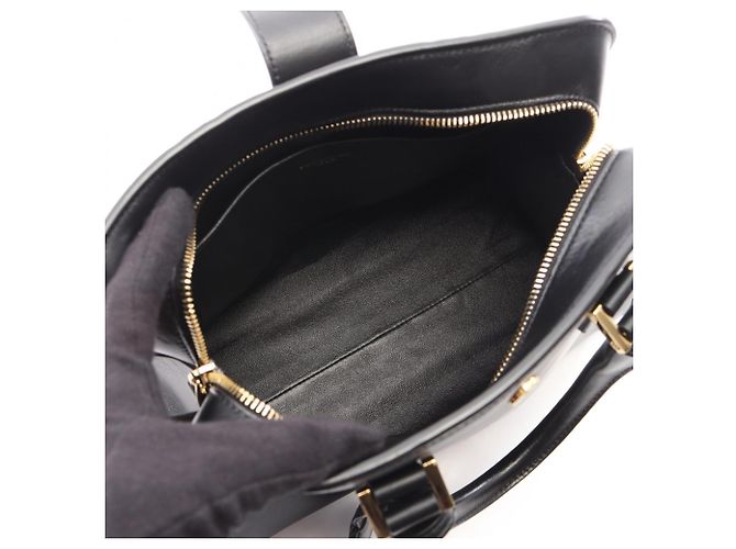 Borsa Yves Saint Laurent Baby Monogram Cabas Nero - vista 3