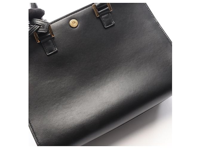 Borsa Yves Saint Laurent Baby Monogram Cabas Nero - vista 5