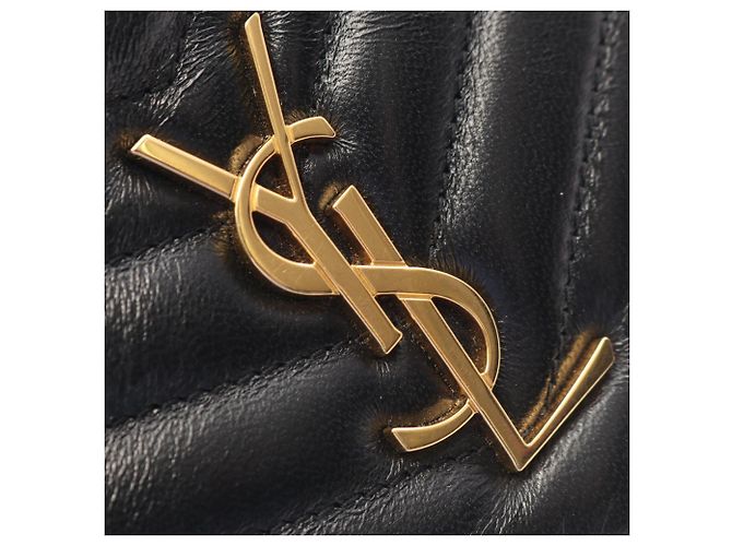 Borsa a busta Cassandra in pelle nera Yves Saint Laurent Nero - vista 9