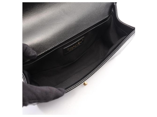 Borsa a tracolla Chanel Boy Nero - vista 3