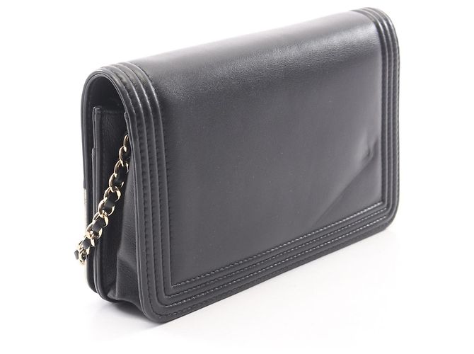 Sac à épaule Chanel Boy Noir - vue 2