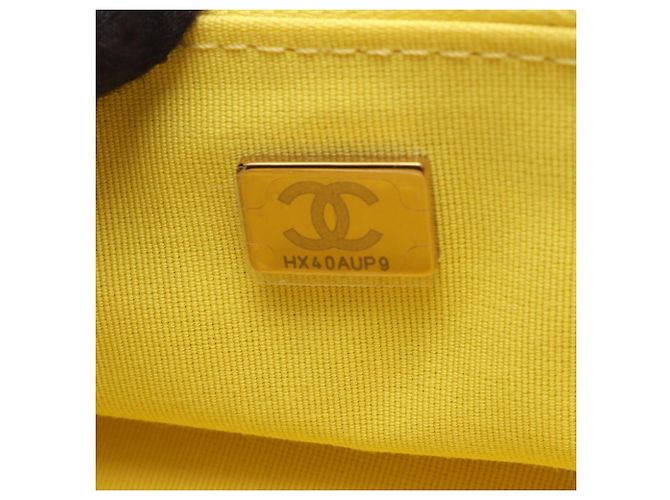 Borsa Chanel Matelassé in pelle d'agnello gialla Giallo - vista 5