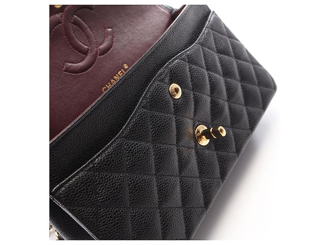 Borsa a tracolla Chanel Matelassé Double Flap Nero - vista 11