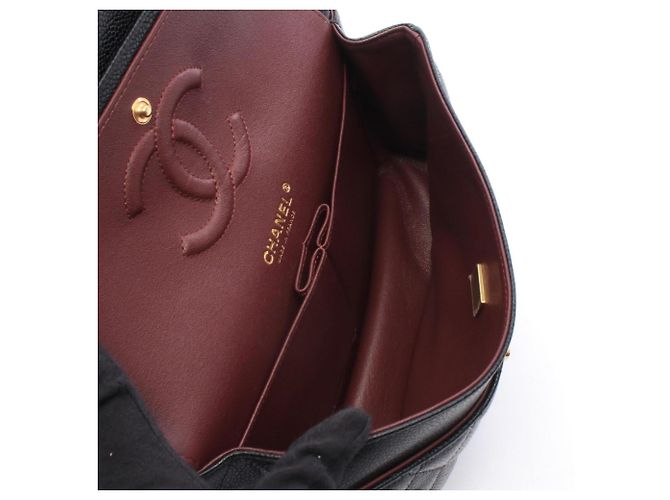 Borsa a tracolla Chanel Matelassé Double Flap Nero - vista 3