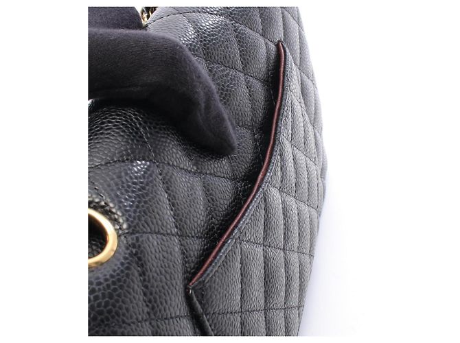 Borsa a tracolla Chanel Matelassé Double Flap Nero - vista 6