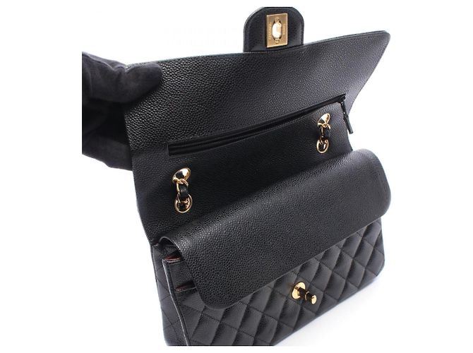 Borsa a tracolla Chanel Matelassé Double Flap Nero - vista 8