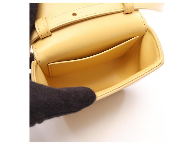 Céline Borsa a mano Celine Mini Claude in pelle gialla Giallo - vista 3