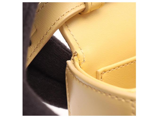 Céline Borsa a mano Celine Mini Claude in pelle gialla Giallo - vista 5