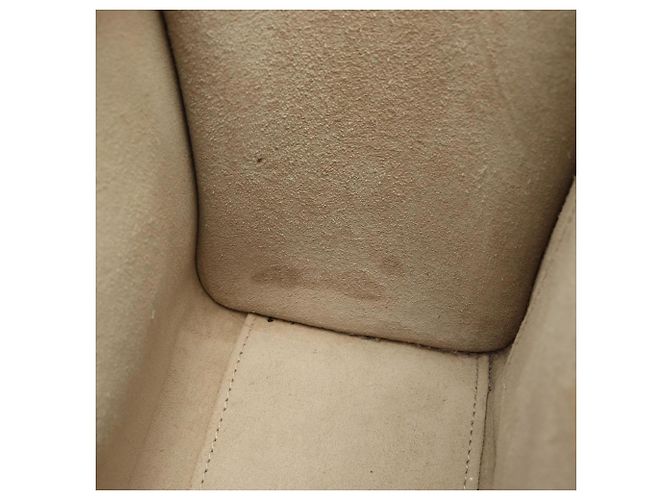 Céline Borsa Celine Luggage Nano Shopper in pelle avorio Crudo - vista 5