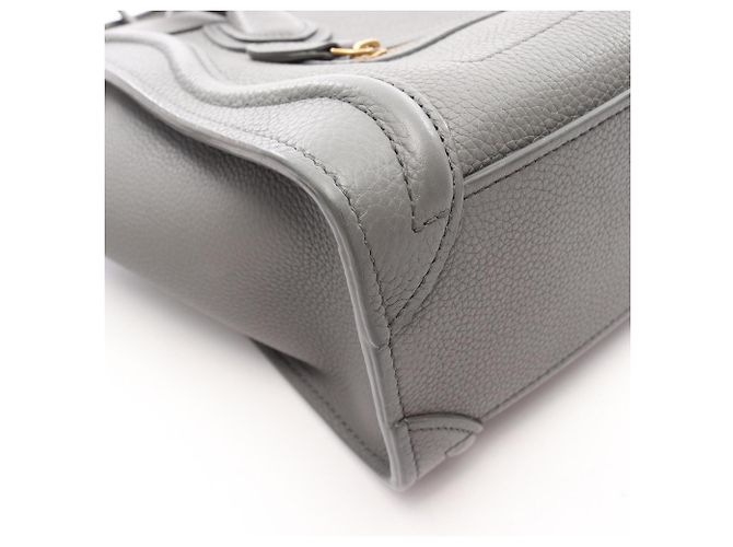 Céline Celine Luggage Nano Shopper Borsa a mano 2-Way Marrone - vista 12