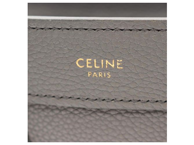 Céline Celine Luggage Nano Shopper Borsa a mano 2-Way Marrone - vista 4