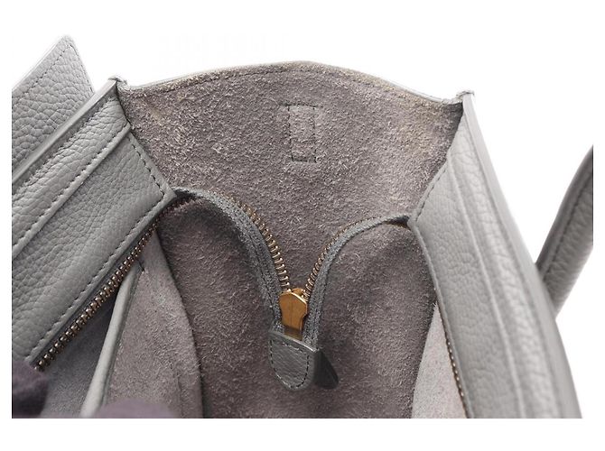 Céline Celine Luggage Nano Shopper Borsa a mano 2-Way Marrone - vista 7