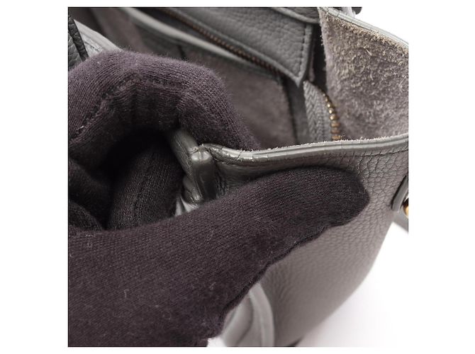 Céline Celine Luggage Nano Shopper Borsa a mano 2-Way Marrone - vista 8