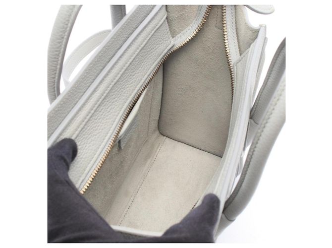 Céline Borsa a Mano Celine Luggage Nano Shopper Marrone - vista 3